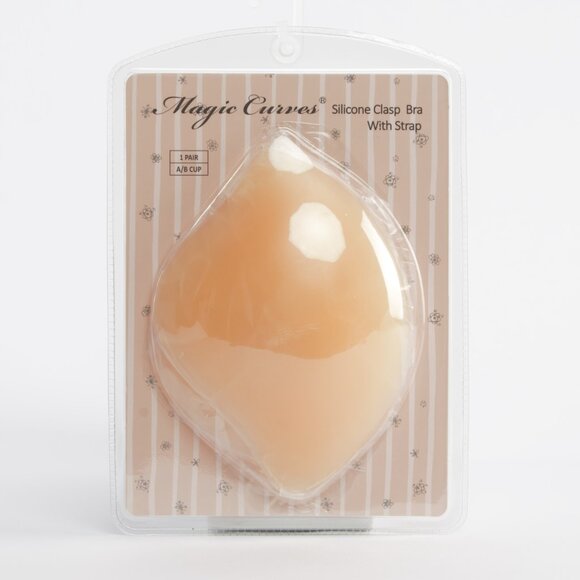 MAGIC CURVES (Cup Size C/D) SILICONE CLASP BRA WITH STRAP - Picture 3 of 5